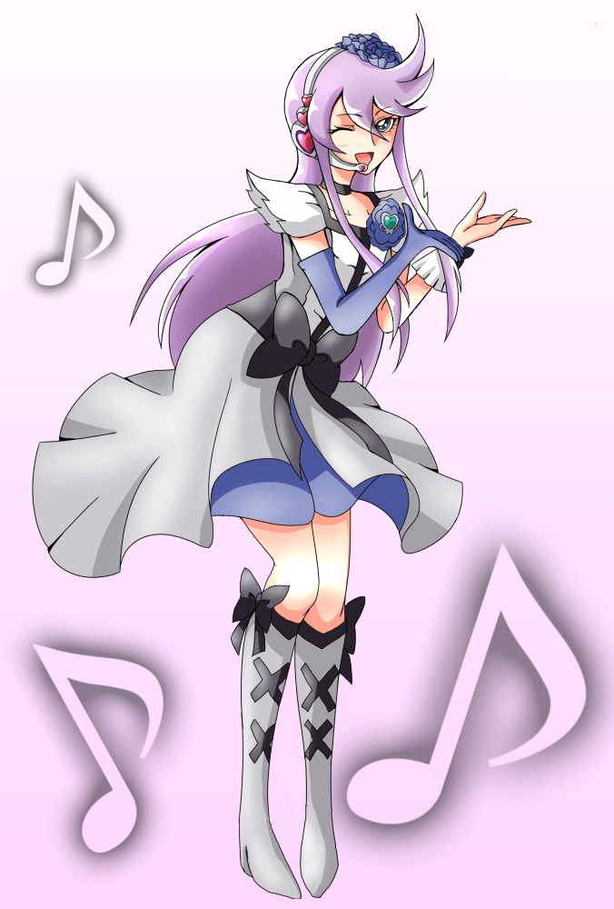 tsukikage yuri and cure moonlight (precure and 1 more) drawn by tsukikage_oyama