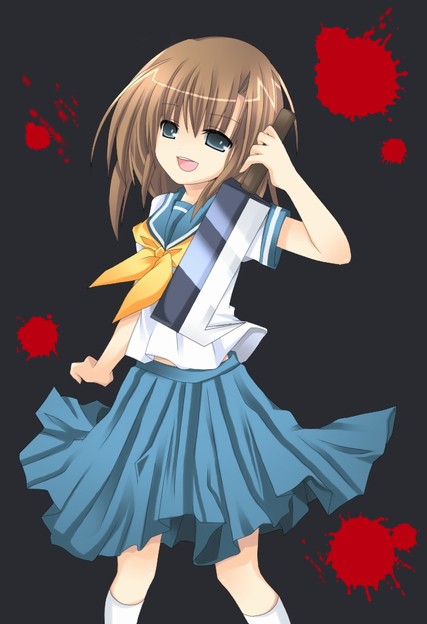 ryuuguu rena (higurashi no naku koro ni) drawn by soranagi_reno