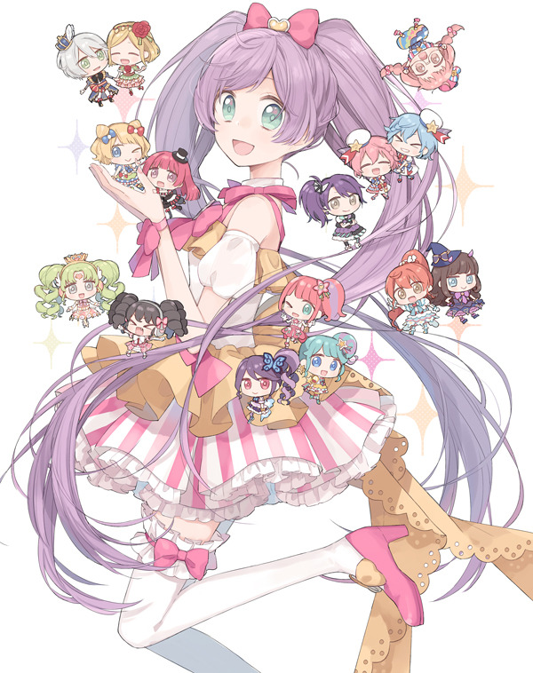 manaka laala, kurosu aroma, minami mirei, reona west, dorothy west, and 11 more (pretty series and 1 more) drawn by chiri_(ch!)