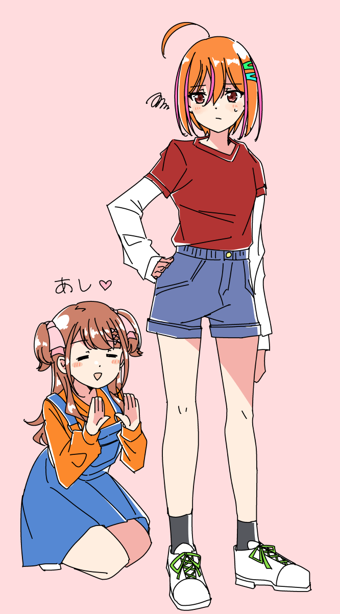 sera honoka and himuro mizuki (22/7) drawn by trefle_r
