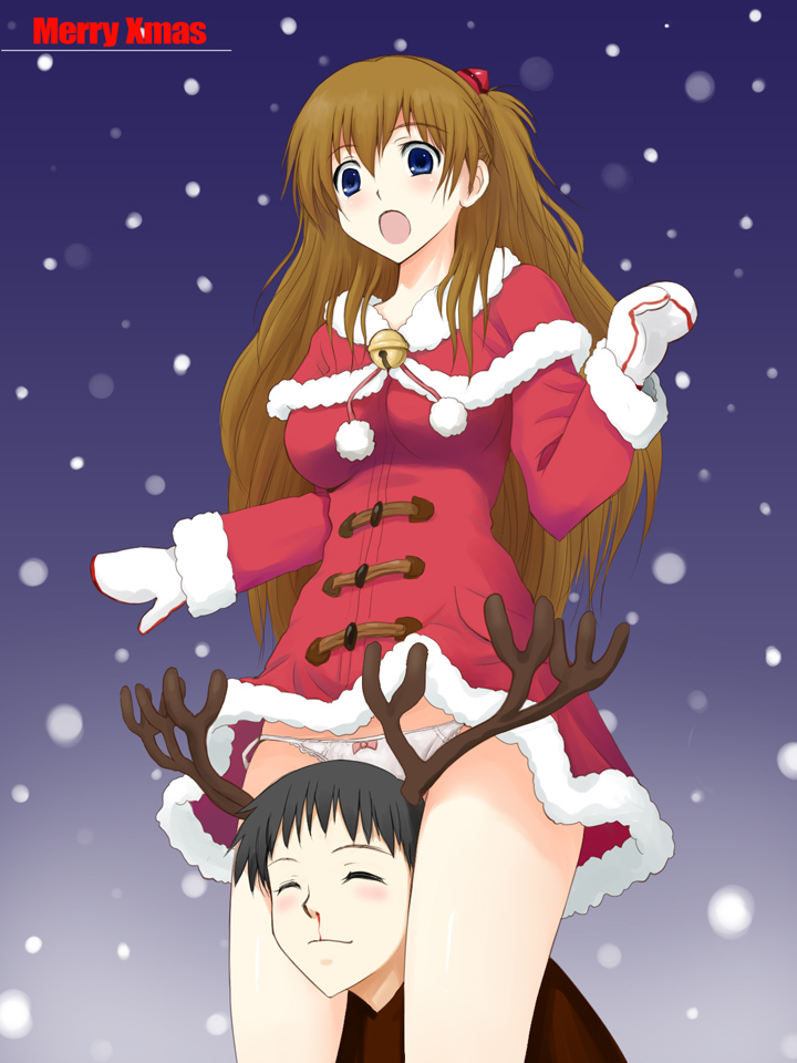 souryuu asuka langley and ikari shinji (neon genesis evangelion) drawn by niwatori_kokezou
