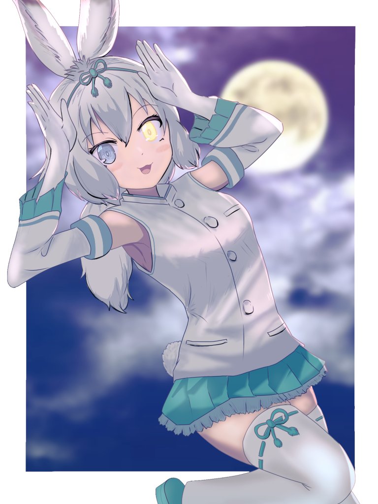 tsukuyomi shinshi (kemono friends and 1 more) drawn by bennu_cellist64