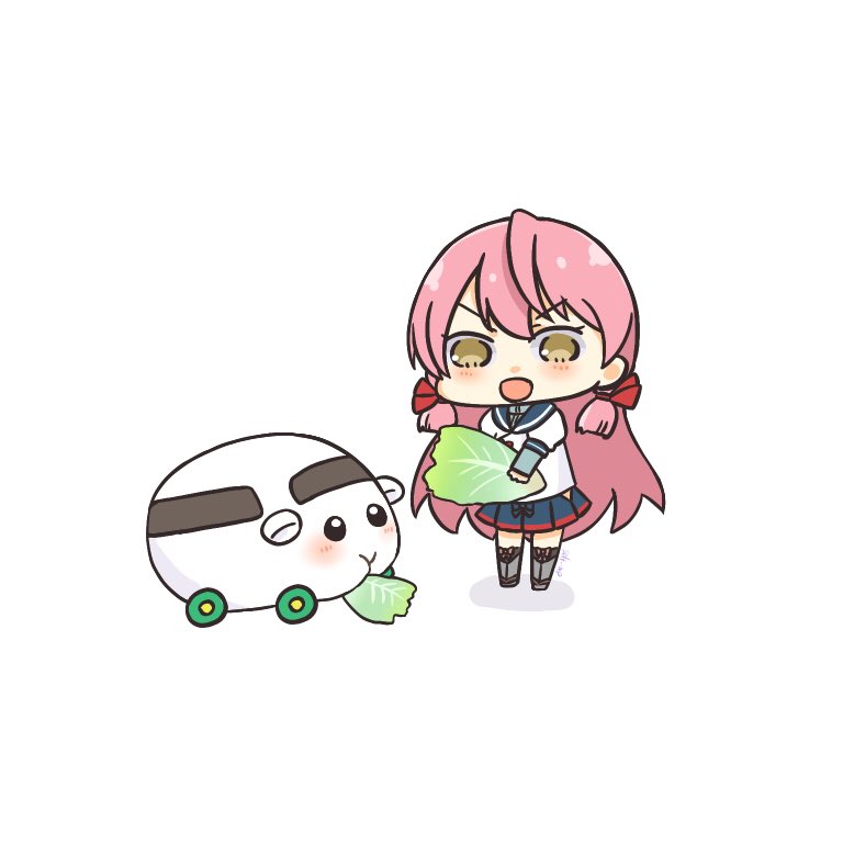 akashi and shiromo (kantai collection and 1 more) drawn by karin.