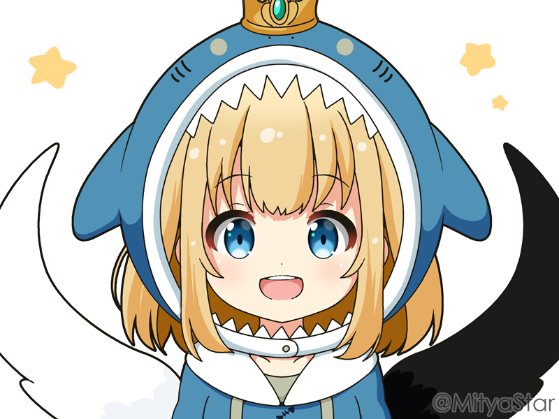 gawr gura and marl (hololive and 2 more) drawn by mitya