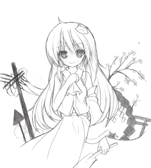 kochiya sanae (touhou) drawn by yuuhagi_(amaretto-no-natsu)