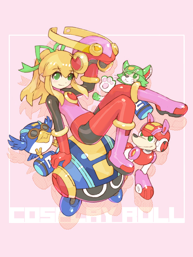 roll, roll.exe, met, rush, beat, and 1 more (mega man and 1 more) drawn by nakayama_tooru