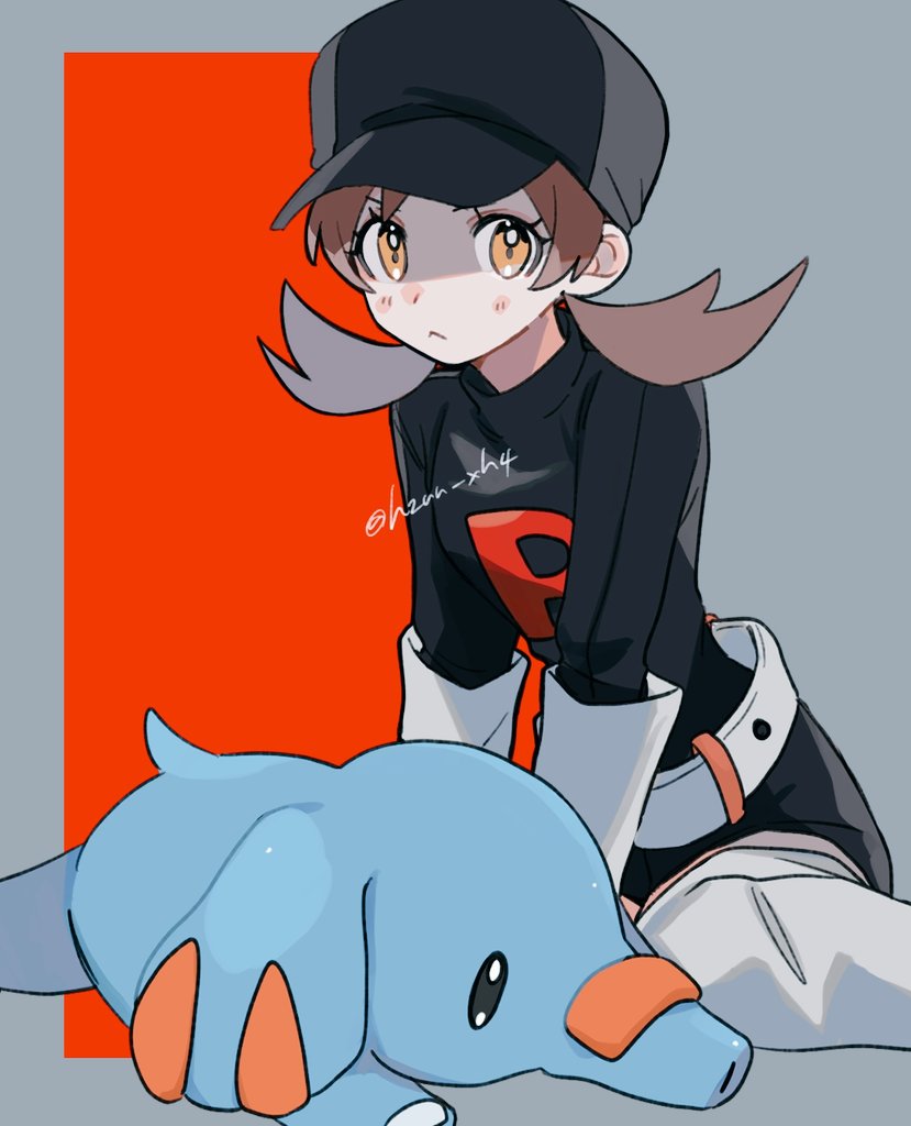 lyra and phanpy (pokemon and 1 more) drawn by momotose_(hzuu_xh4)