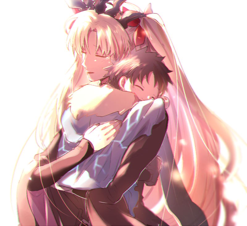fujimaru ritsuka and ereshkigal (fate and 1 more) drawn by yukinaga_(asuten)