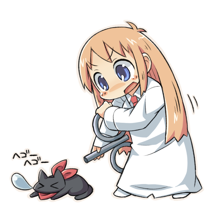 professor shinonome and sakamoto (nichijou) drawn by gunjima_souichirou