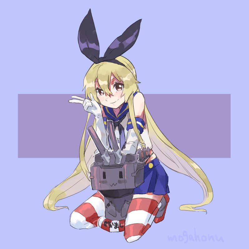 shimakaze and rensouhou-chan (kantai collection) drawn by mogamiya_honu