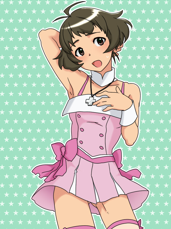 akizuki ryo (idolmaster and 1 more) drawn by @@@_(eckzahn)