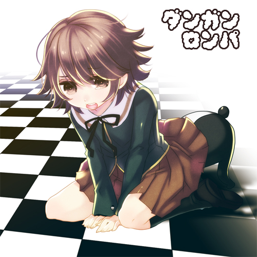 monokuma and fujisaki chihiro (danganronpa and 1 more) drawn by fujitsuna