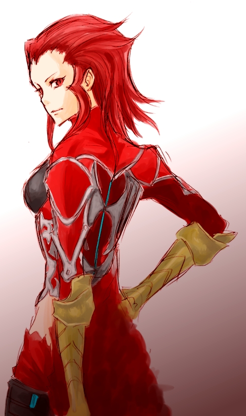 rosso the crimson (final fantasy and 2 more) drawn by izuko_(capsule22)