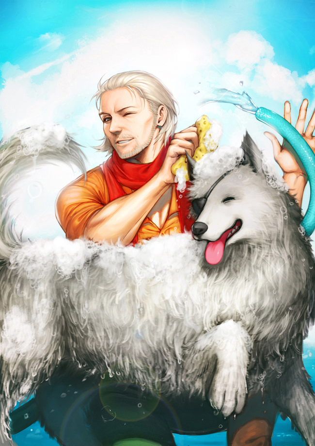 revolver ocelot and diamond dog (metal gear and 1 more) drawn by nagi_(siki2n)