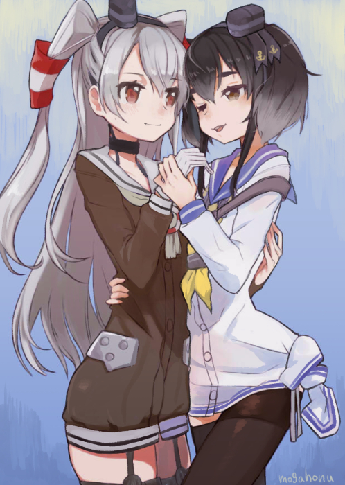 amatsukaze and tokitsukaze (kantai collection) drawn by mogamiya_honu