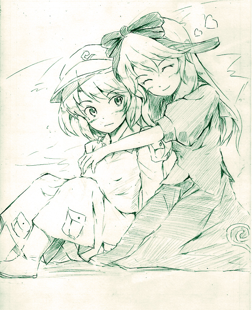 kawashiro nitori and kagiyama hina (touhou) drawn by vent_arbre