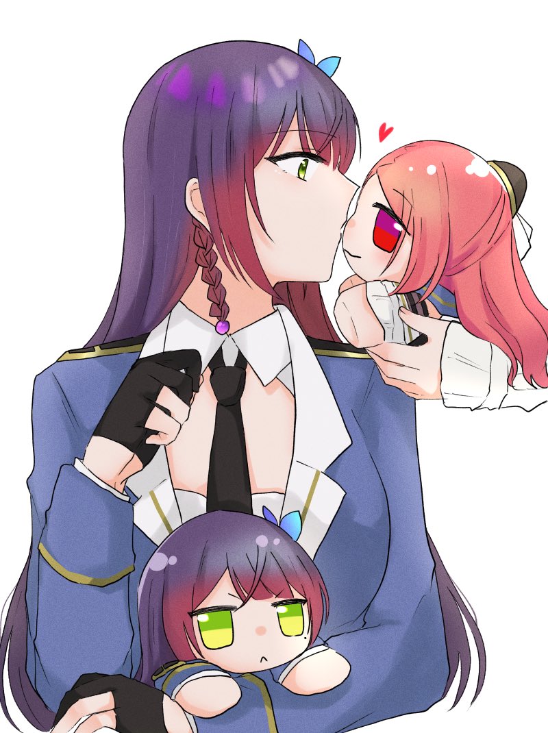 funada kiito and shiba tomoshibi (assault lily) drawn by nigari_(ngari_0115)