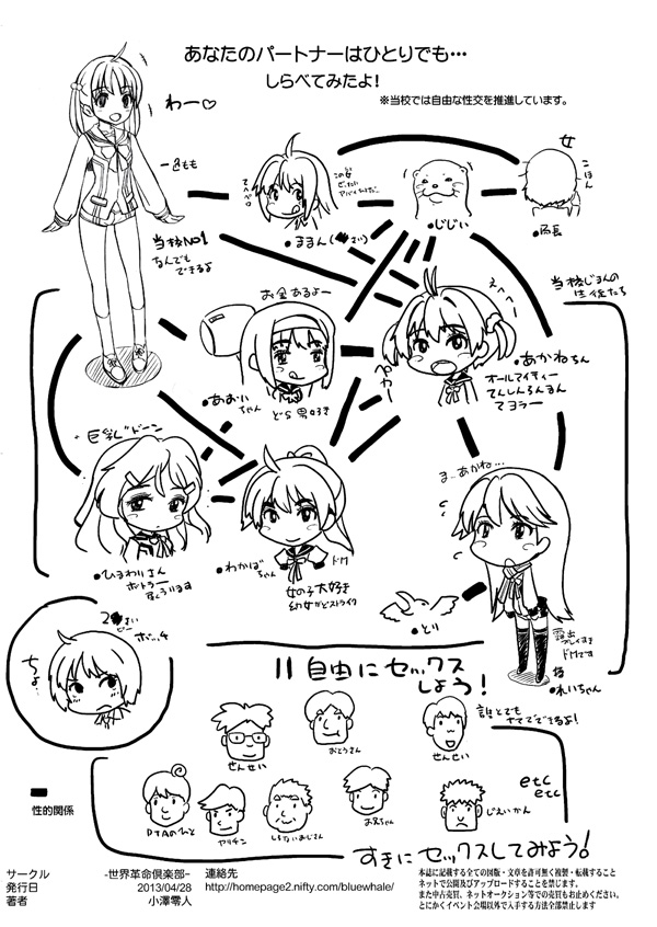 isshiki akane, shinomiya himawari, futaba aoi, saegusa wakaba, kuroki rei, and 3 more (vividred operation) drawn by ozawa_reido