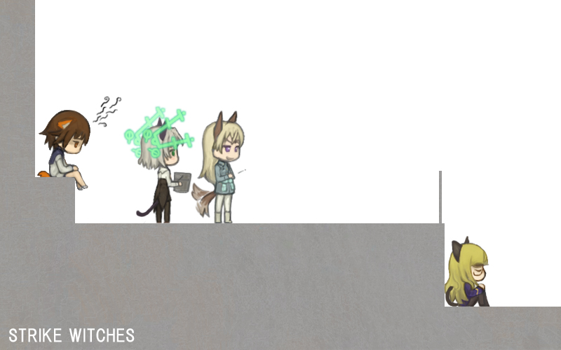 sanya v. litvyak, eila ilmatar juutilainen, miyafuji yoshika, and perrine h. clostermann (world witches series and 1 more) drawn by kuro_ari_(pixiv)