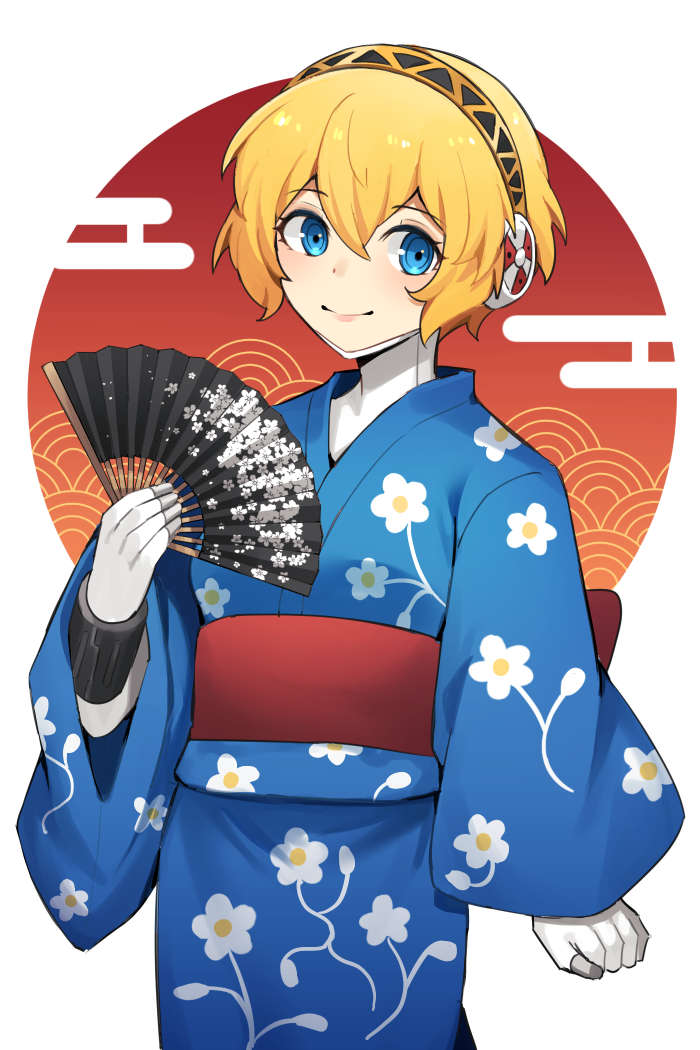 aigis (persona and 1 more) drawn by kuki_tan