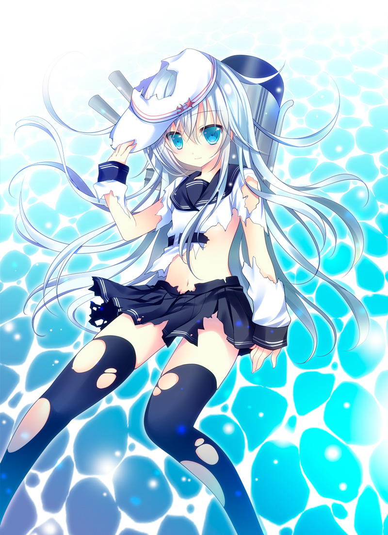 hibiki and verniy (kantai collection) drawn by shirogane_hina