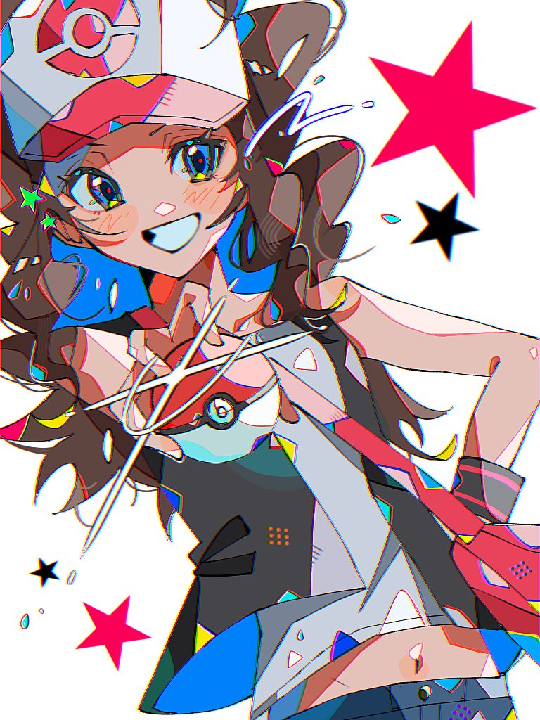hilda (pokemon and 1 more) drawn by hami_(3hm6gebdf619771)