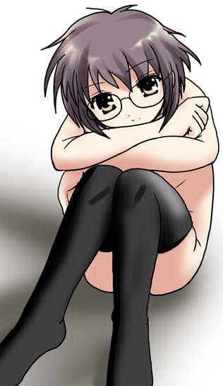 nagato yuki (suzumiya haruhi no yuuutsu) drawn by namamo_nanase