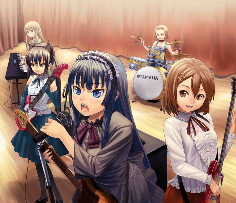 akiyama mio, nakano azusa, hirasawa yui, tainaka ritsu, and kotobuki tsumugi (k-on!) drawn by lasterk