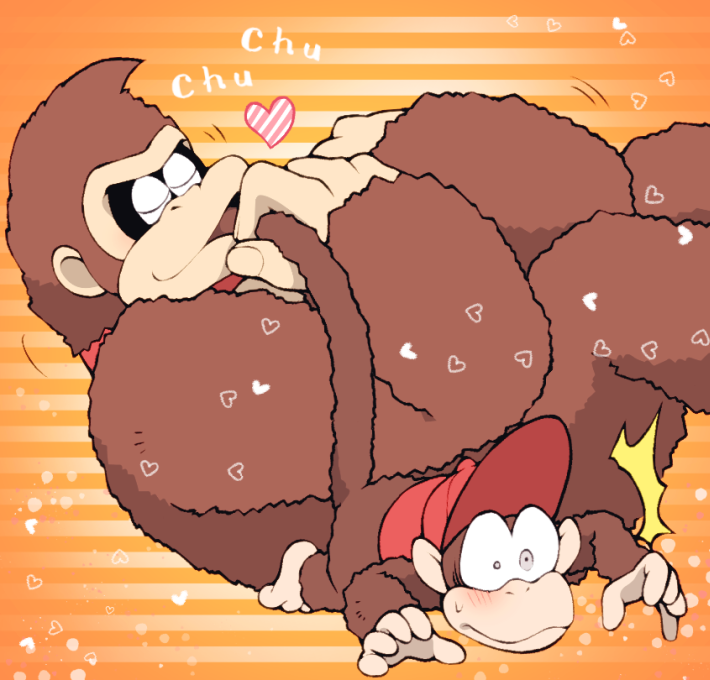donkey kong and diddy kong (donkey kong) drawn by minashirazu