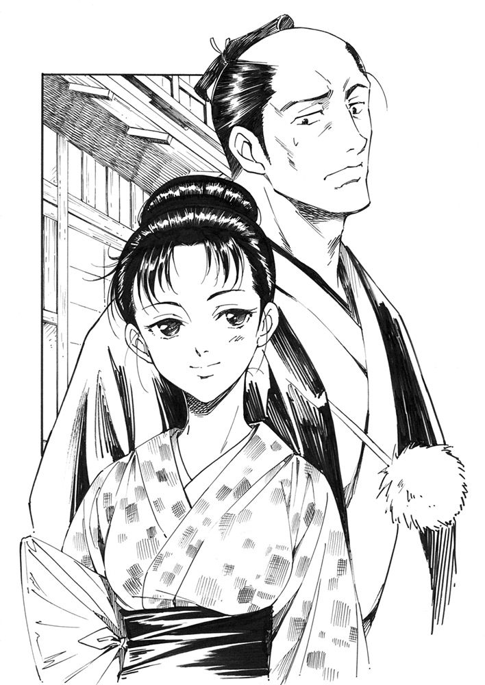 otsuki and kitazawa hikotarou (edo no kenshikan) drawn by agahari