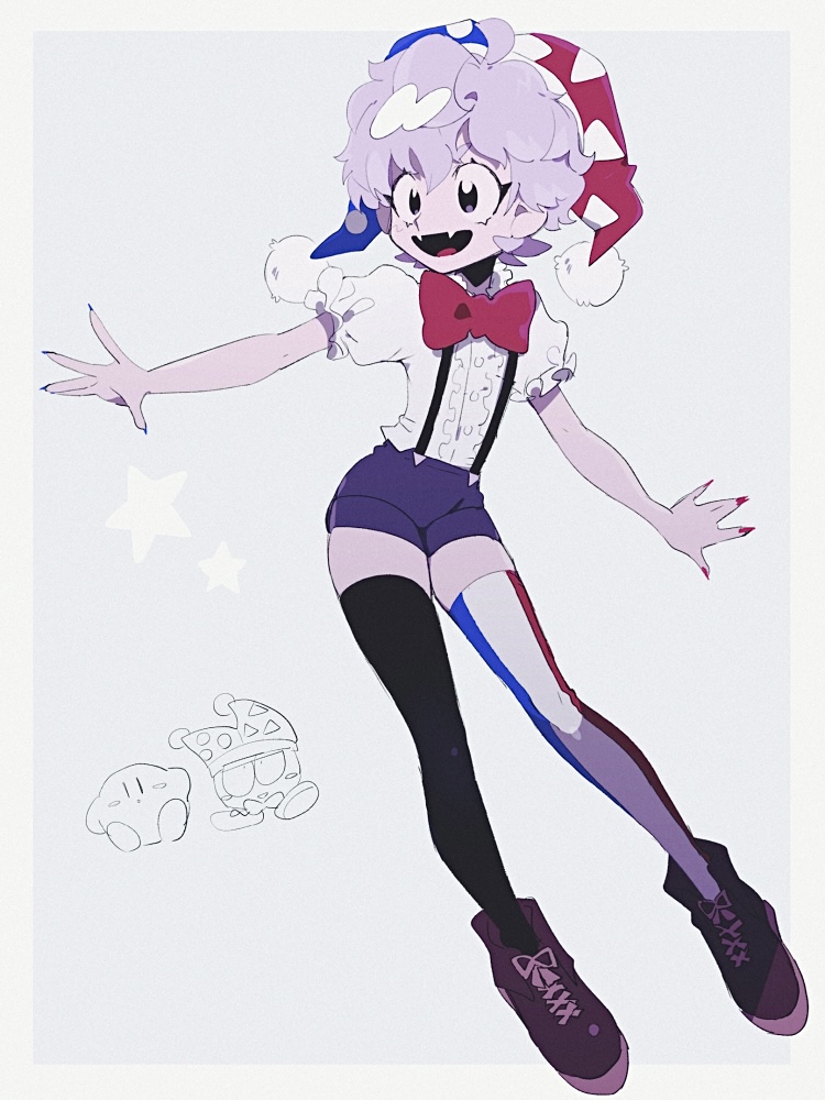 kirby and marx (kirby) drawn by a_(poipiku_325815)