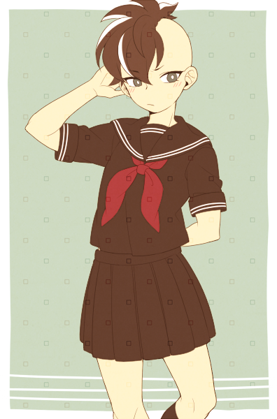 fudou akio (inazuma eleven) drawn by saku_anna