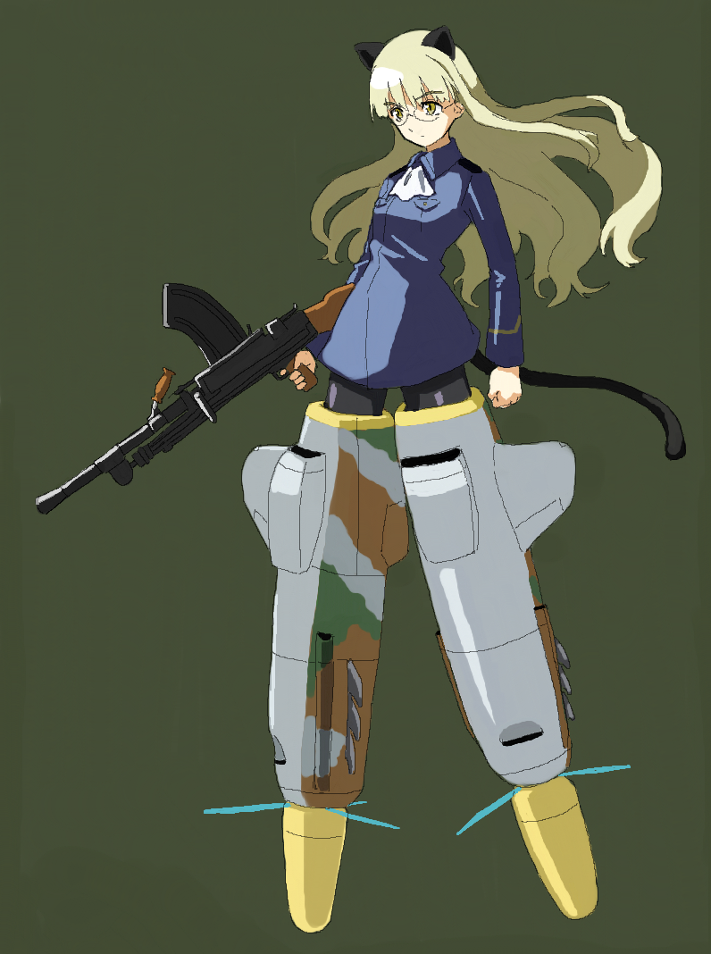 perrine h. clostermann (world witches series and 1 more) drawn by shiratama_(hockey)