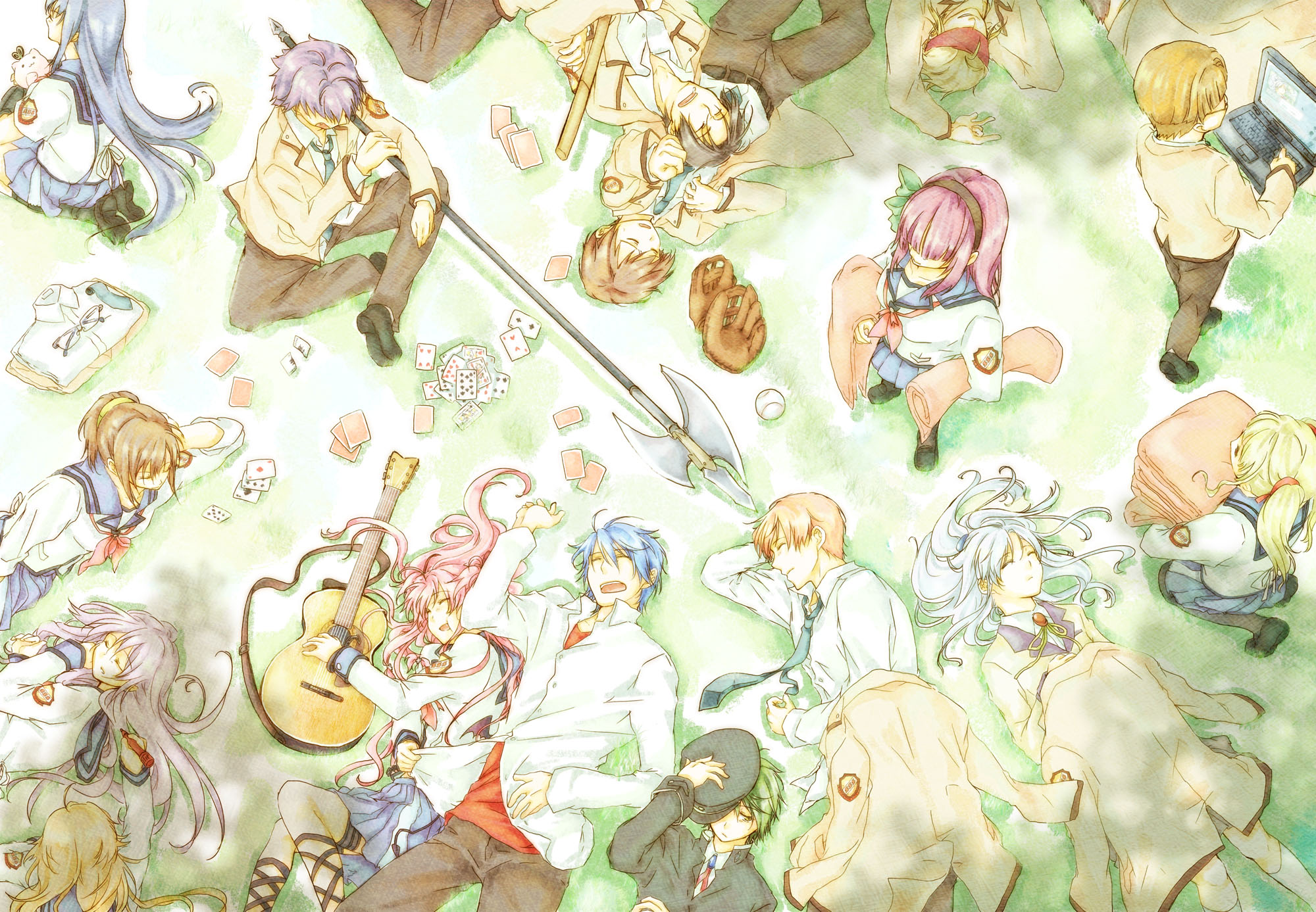 Tenshi Yui Yuri Hinata Otonashi And 13 More Angel Beats Drawn By Robata Danbooru Tenshi Yui Yuri Hinata Otonashi And 13 More Angel Beats Drawn By Robata Danbooru