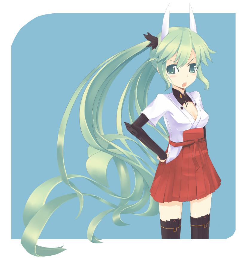 hatsune miku (vocaloid and 1 more) drawn by powhu