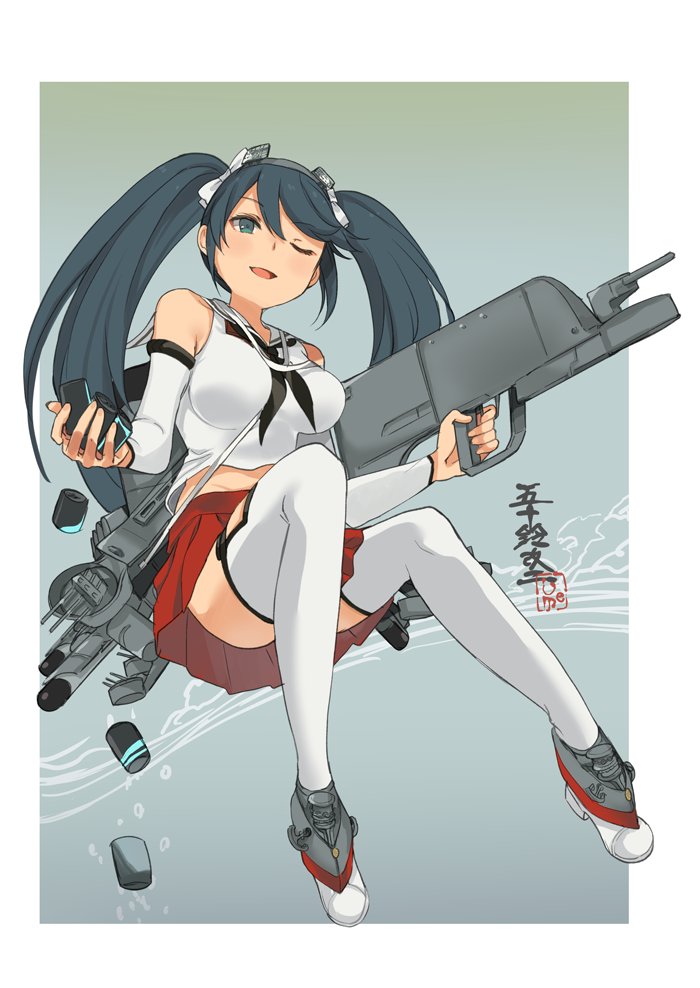 isuzu and isuzu kai ni (kantai collection) drawn by ume_(plumblossom)