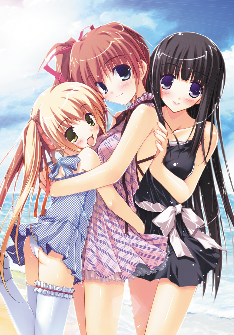 momose mio, yuuki haruka, and kusanagi yukino (pastel) drawn by yukiusagi_(gaballscreen&blaze)