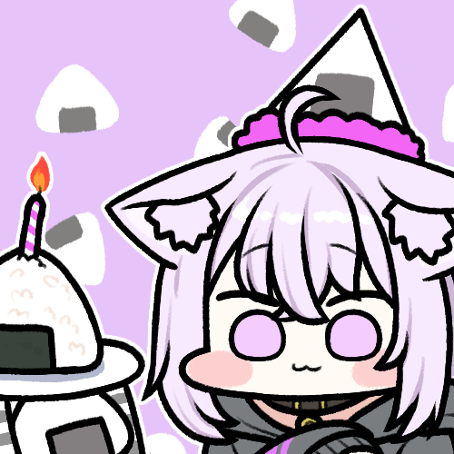 nekomata okayu and onigirya (hololive) drawn by jazz_jack