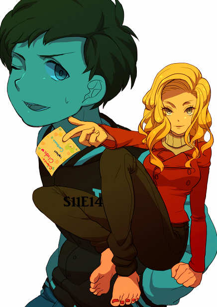 clyde donovan and bebe stevens (south park) drawn by o-yuki