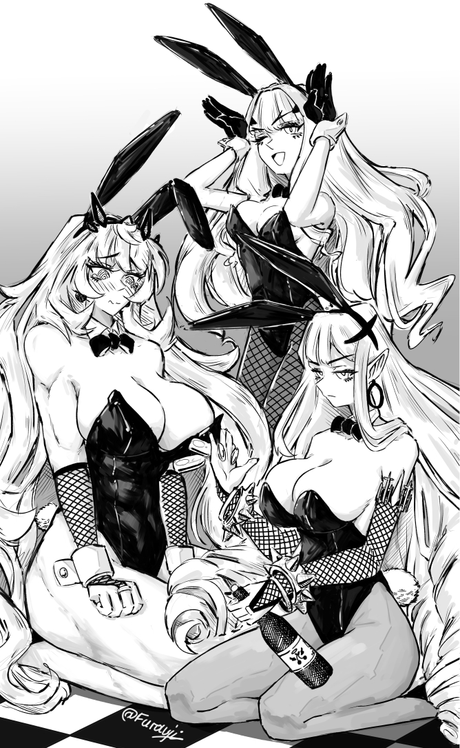 baobhan sith, melusine, and barghest (fate and 1 more) drawn by furauji