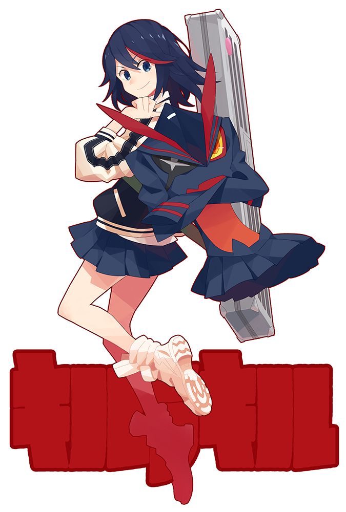 matoi ryuuko and senketsu (kill la kill) drawn by yow
