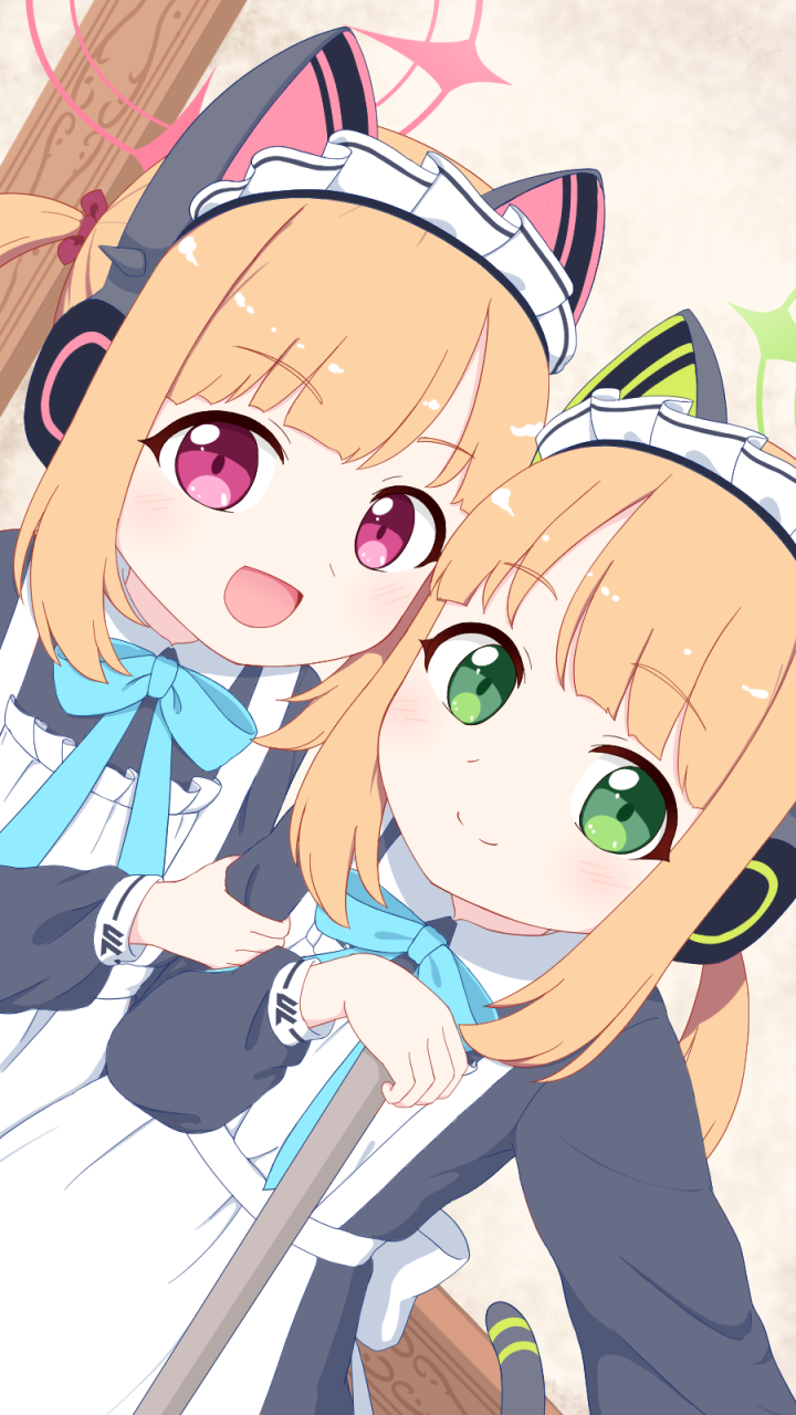 momoi and midori (blue archive) drawn by mitoramimimi