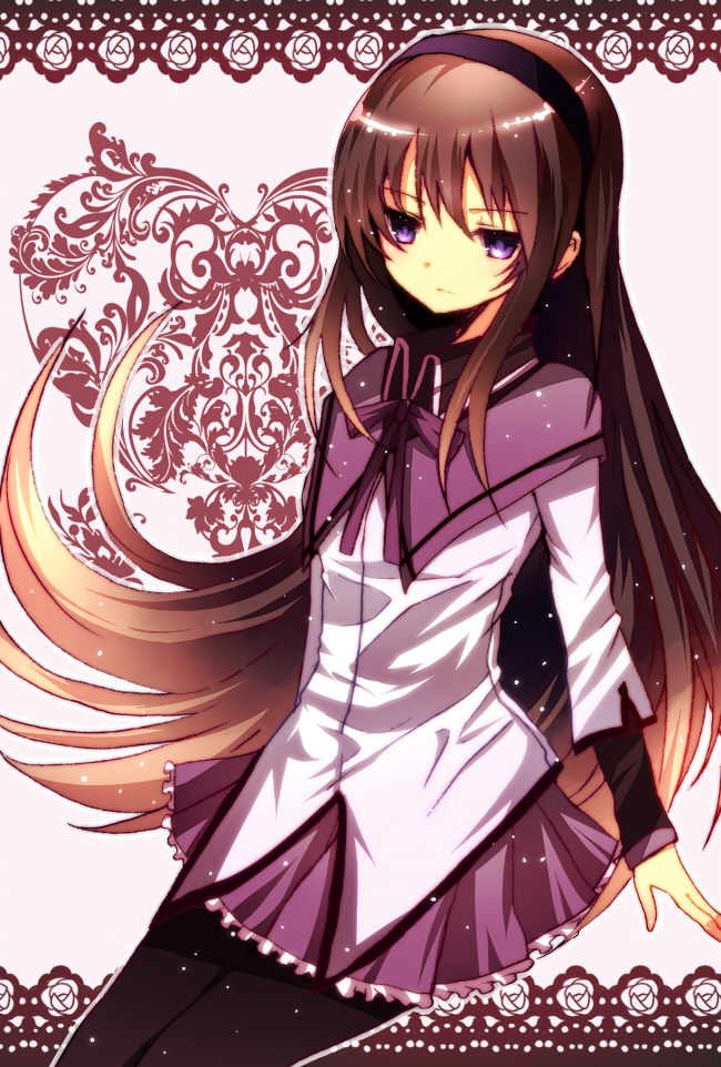 akemi homura (mahou shoujo madoka magica) drawn by meeji_(isuzu_rio)