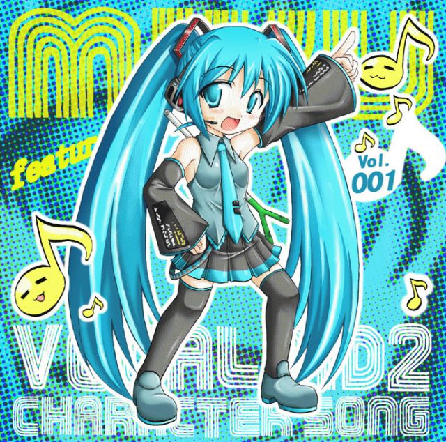 hatsune miku (vocaloid and 1 more) drawn by sankaku_umako