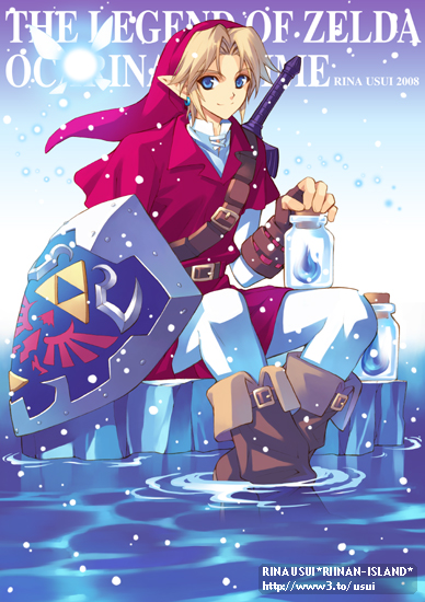 link and navi (the legend of zelda and 1 more) drawn by usui_rina
