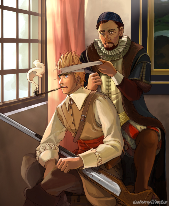 netherlands and william i of the netherlands (axis powers hetalia and 2 more) drawn by sherry_lai