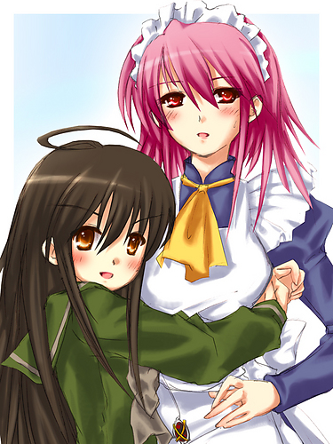 shana, alastor, and wilhelmina carmel (shakugan no shana) drawn by piku