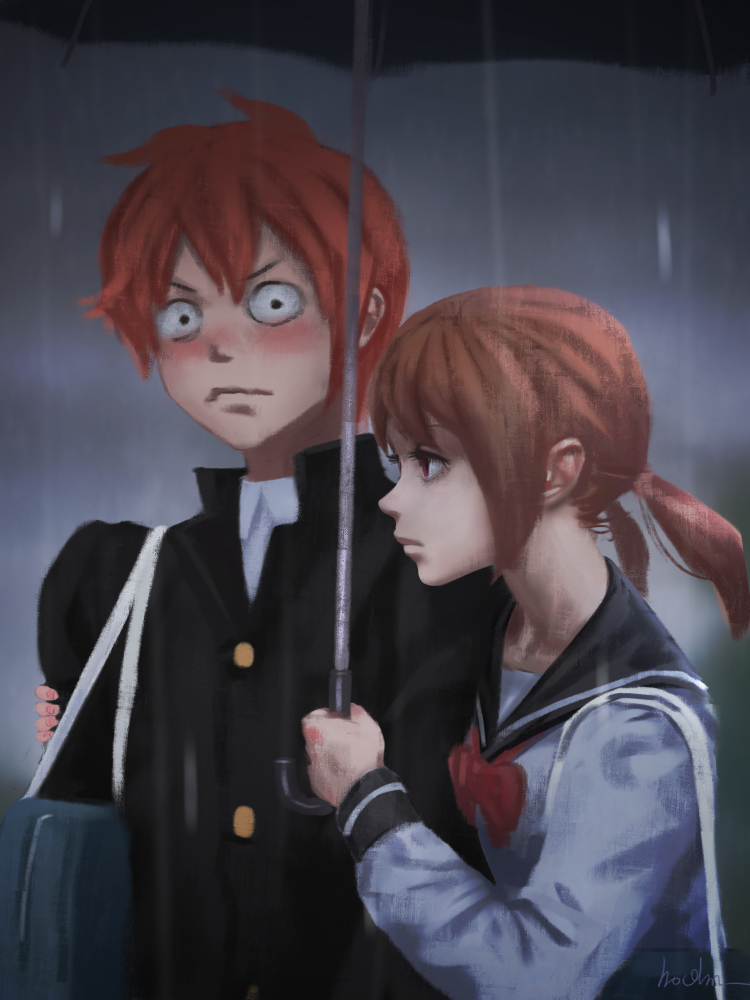 takano chizuru and sugawara takurou (tsurezure children) drawn by gohpot