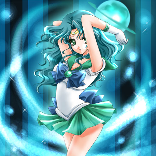kaiou michiru and sailor neptune (bishoujo senshi sailor moon) drawn by shirataki_kaiseki
