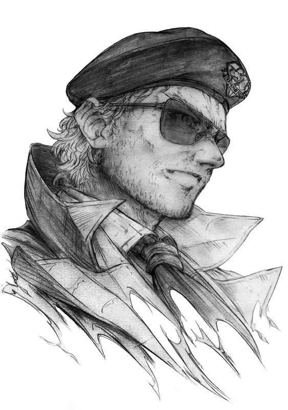 kazuhira miller (metal gear and 1 more) drawn by imizu_(nitro_unknown)